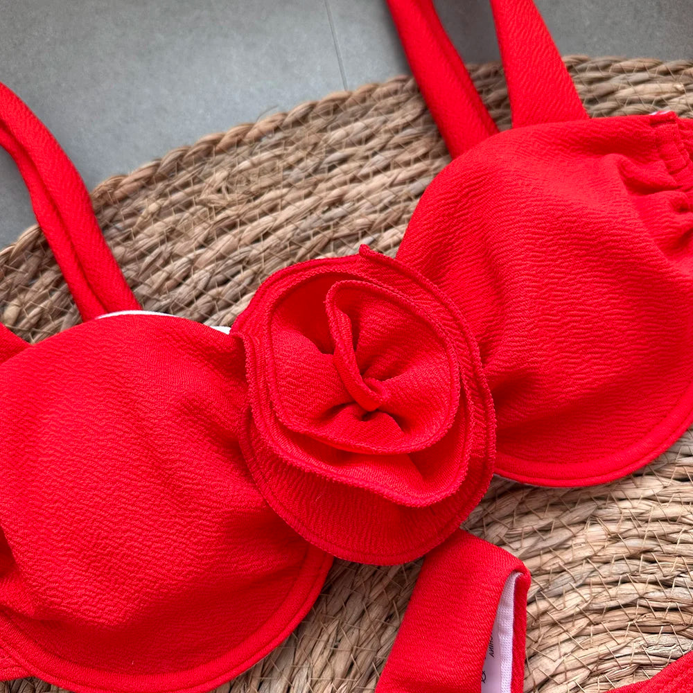 SandAway Floral Lace Micro Bikini Set – 3-teilig