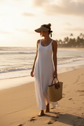 SandAway Sonnenhut Damen – Lifestyle am Strand