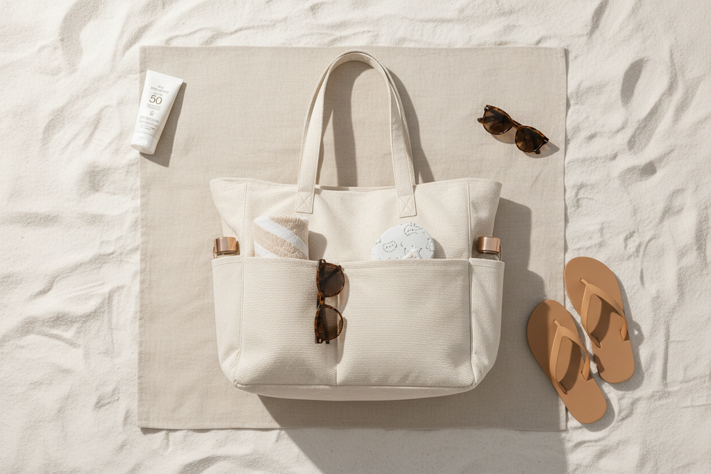 XL Strandtasche Flat Lay